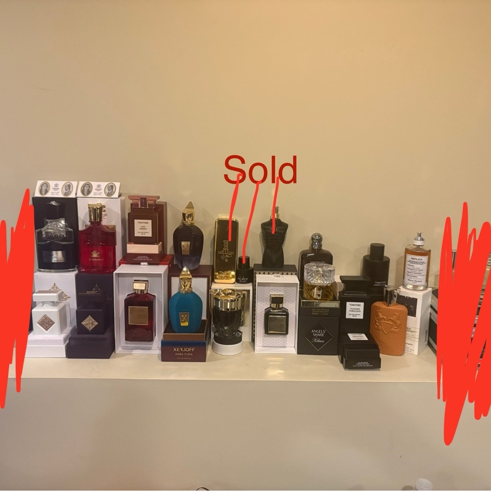 Men’s cologne bundle 75%-100% full